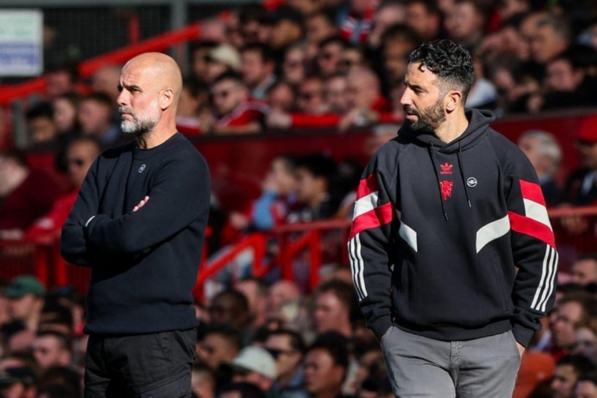 Pep Guardiola chưa thắng MU dưới thời Ruben Amorim